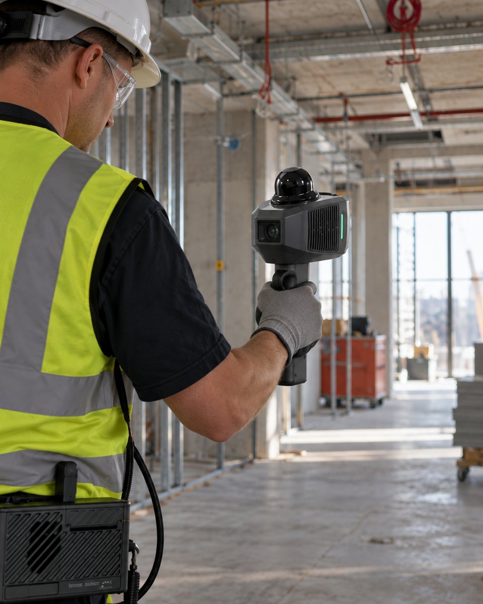 Capturing a fit-out floor with the Lintel handheld kit