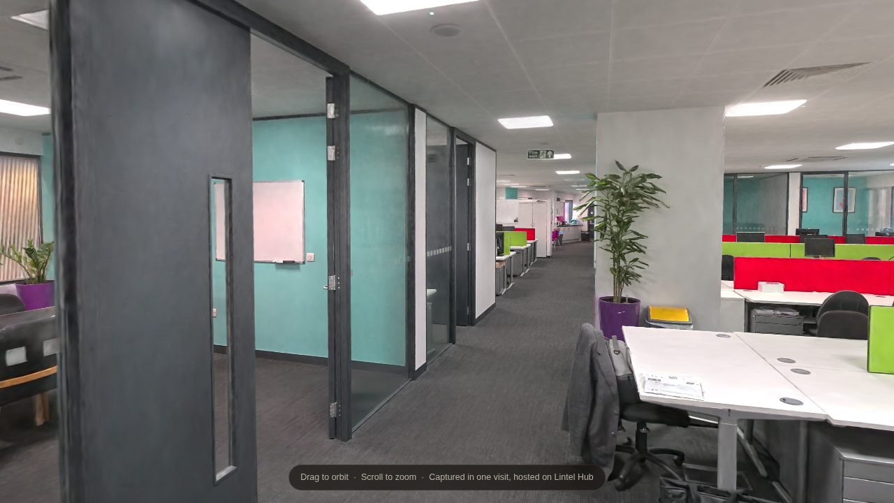 Photoreal 3D scan of the Twin Group workspace, Design District